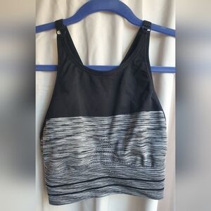 Stylish Black and Gray Women's Sleepwear Top